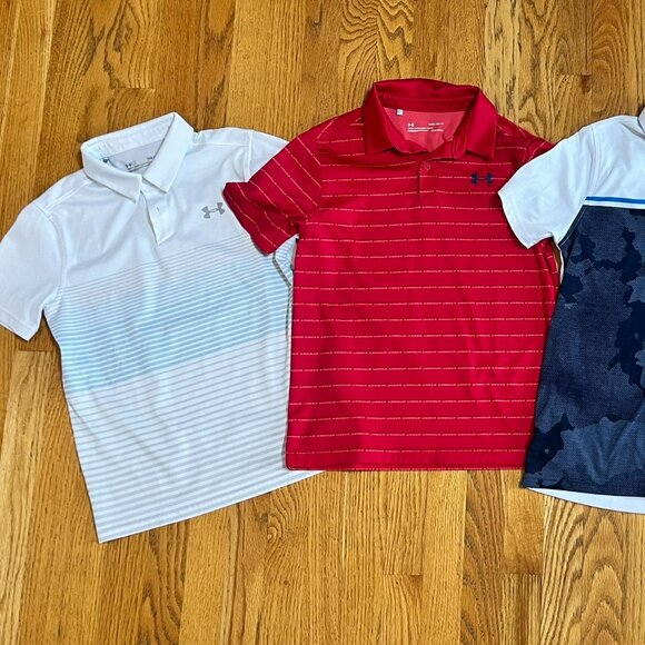Boys (Under Armour) Golf Shirts - Youth L (Four Shirts) - Picture 10 of 11
